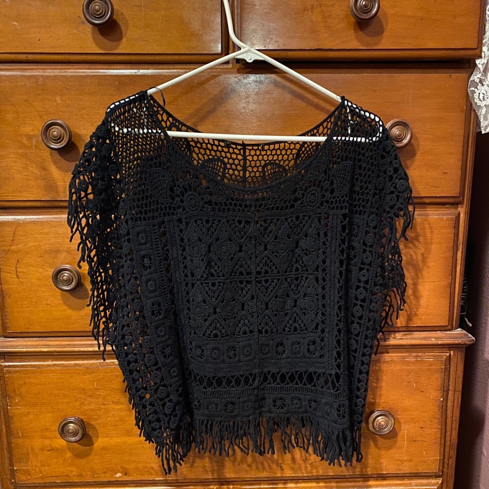 Crochet knit top